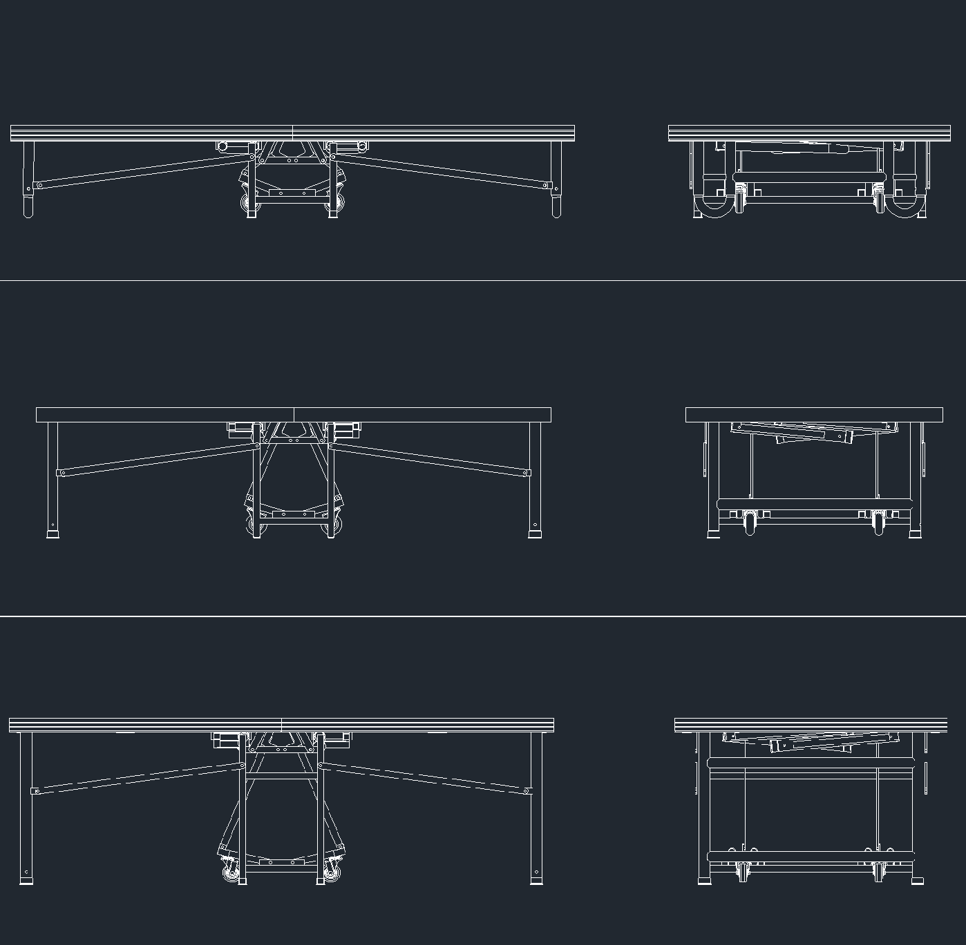 ارتفاعات مرحلة الطي