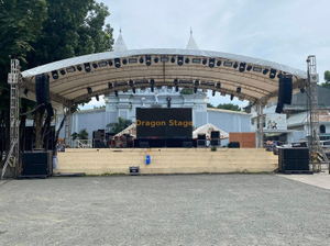 قوس الحامل إطار الألمنيوم منحني السقف الجمالون 10x6x4m