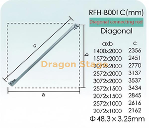 Ringlock السقالات هدفين قطري لشبكة Layher Truss 