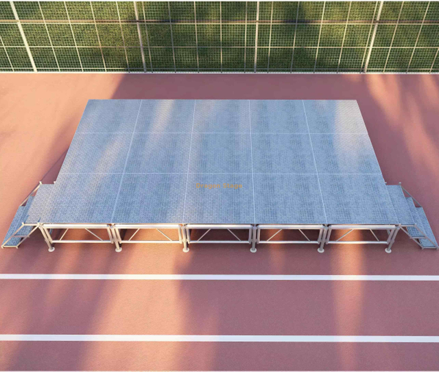 مرحلة زفاف ارتفاع قابلة للتعديل قابلة للتعديل 6.1 × 33.66 متر.