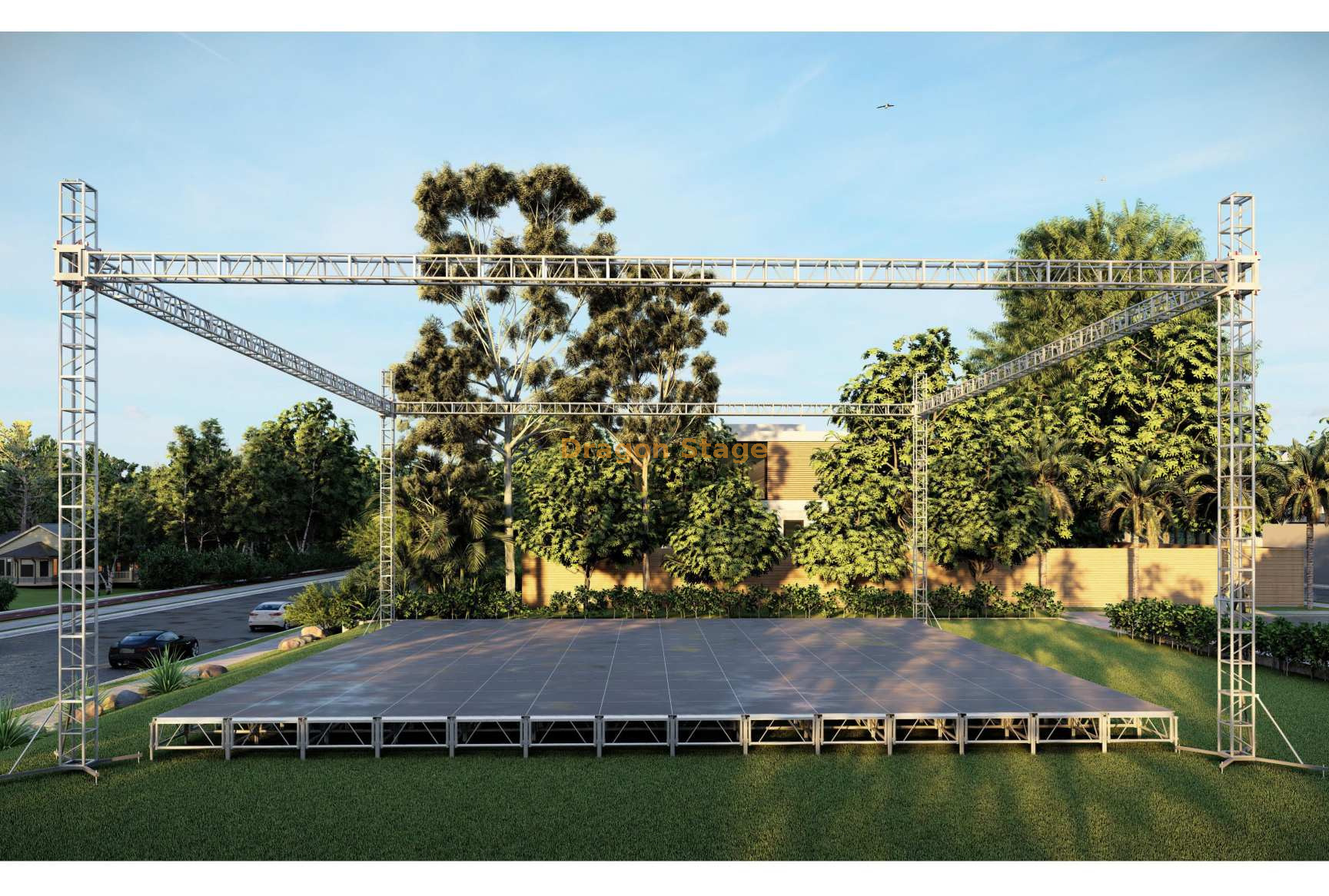 حفل زفاف في الهواء الطلق نظام الجمالون الحدث 18x18x9m