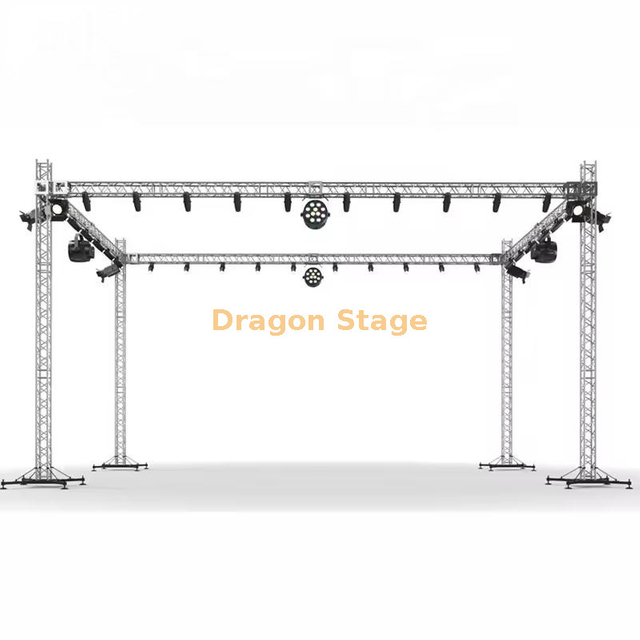 نظام تروس سقف ألومنيوم محمول 60x60x33ft
