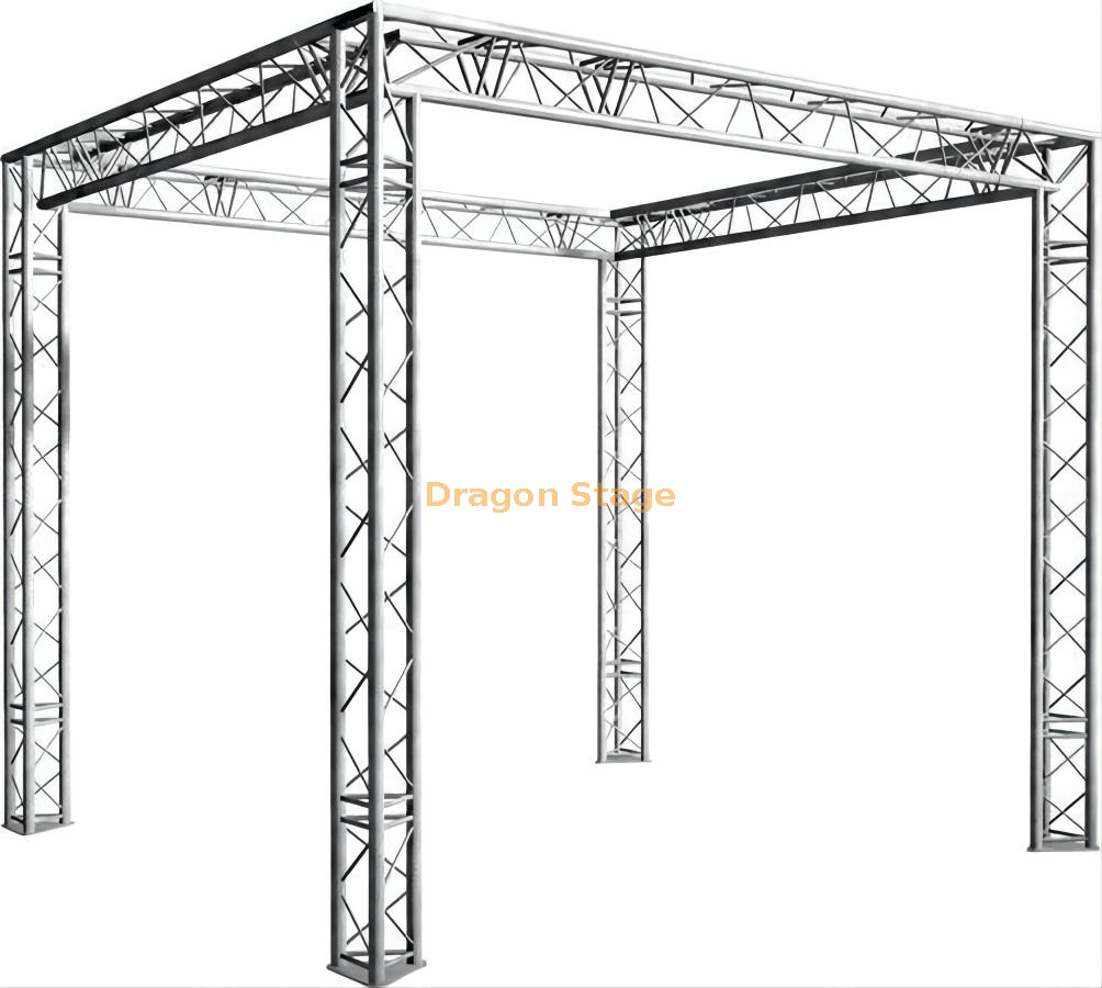 تروس إضاءة خارجية للحفلات الموسيقية من الألومنيوم مقاس 12 × 12 × 10 قدم (3 × 3 × 3 م)