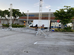 حفلة موسيقية محمولة في الهواء الطلق تستخدم تروس المرحلة 15 × 5 × 5 م