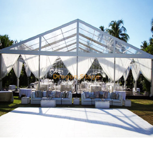 هيكل الألومنيوم خيمة الحدث في الهواء الطلق شفافة سقف خيمة سرادق الزفاف 