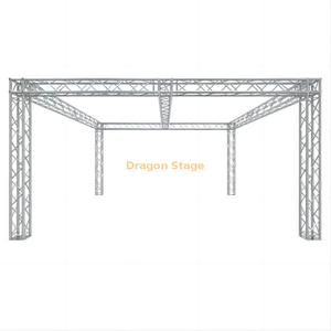 Global Truss 20'x20 'كشك المعرض التجاري / نظام العرض - F34 Box Truss مع زوايا كتلة تقاطع عالمية وشعاع مركزي