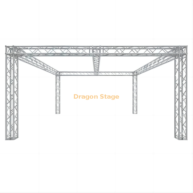 Global Truss 20'x20 'كشك المعرض التجاري / نظام العرض - F34 Box Truss مع زوايا كتلة تقاطع عالمية وشعاع مركزي
