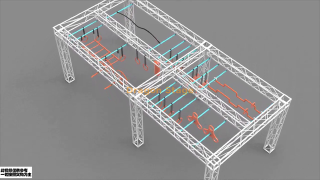 نظام الجمالون النينجا المخصص 8x3.6x2.8m
