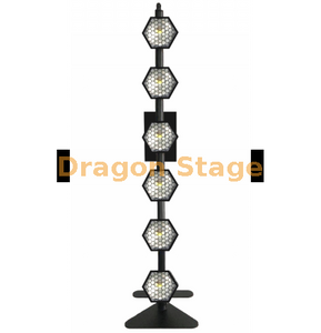 6 أضواء خلفية بكسل COB سداسية خطية