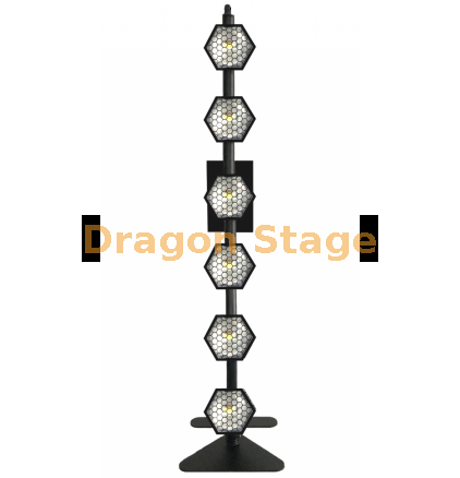 6 أضواء خلفية بكسل COB سداسية خطية