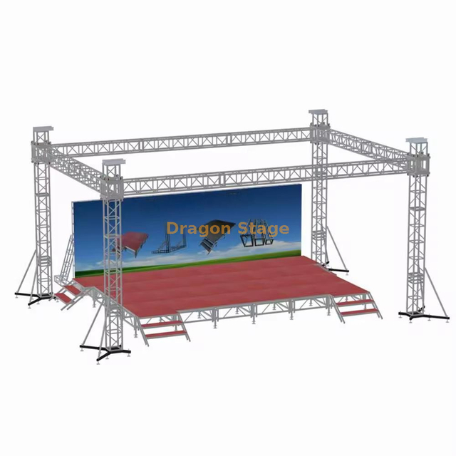 أحداث الحفل الزفاف تروس مرحلة الزفاف لمعدات الإضاءة 9x6x5m