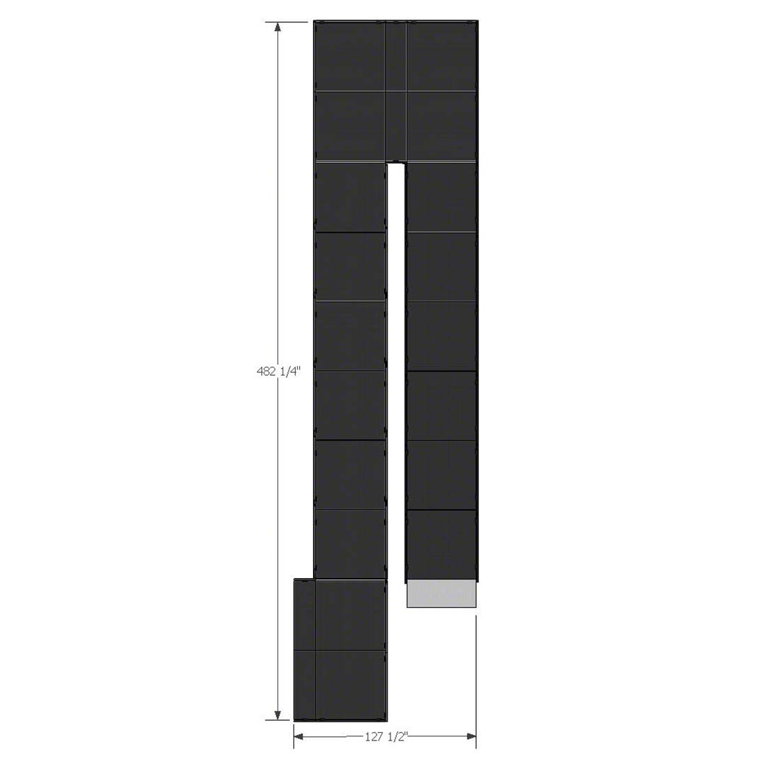 DragonStage 12.25x3.24m Switchback وحدات الألومنيوم المرحلة Ramp.jpg