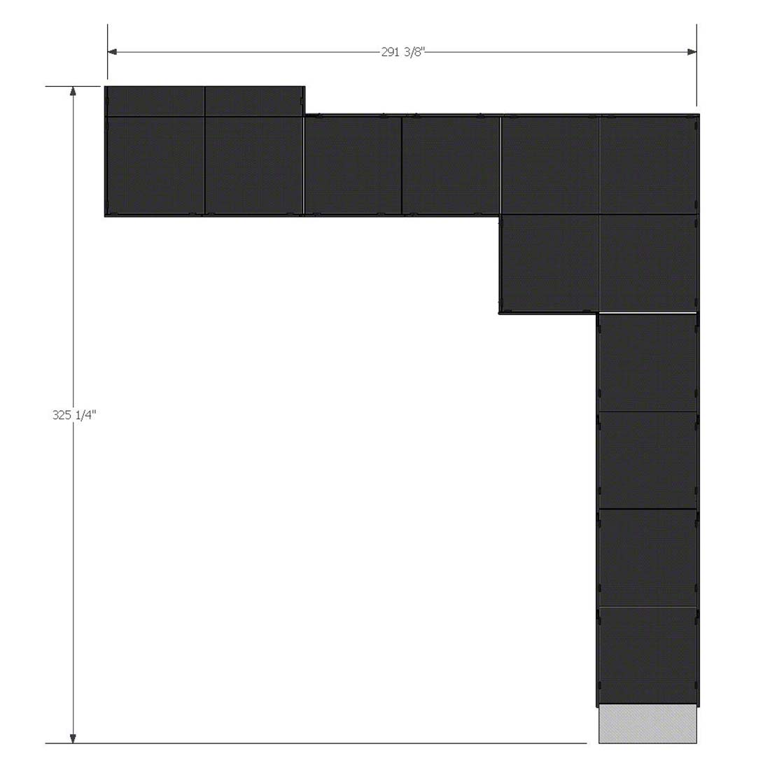 7.40x8.26m حقيبة الطيران خلف الكواليس المصنوعة من الألومنيوم على شكل حرف L ومعدات الحفلات الموسيقية تحميل Ramp.jpg