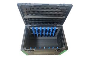 خفيفة الوزن 8in1 توفير التكلفة القابلة للانفصال LED LCD U Box فائدة كابل الأجهزة الرف جذع البلاستيك ABS رحلة الطريق ATA الحالات