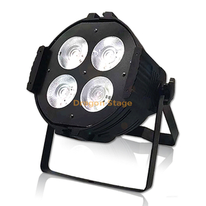 4x50w 200w بالألوان الكاملة IP65 LED 4 حبات قطعة خبز موازية لشريط ضوء الأداء ضوء الزفاف التحكم عن بعد Ktv بار