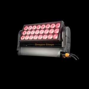 ضوء الغسالة المتحرك W-2415 مصباح الغسيل المتحرك المدمج والصلب، وحدة خلط الألوان الموحدة RGBW، 15 وات.