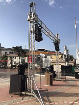 الألومنيوم LED فيديو الجدار دعم الجمالون شاشة LED تروس 5x5m