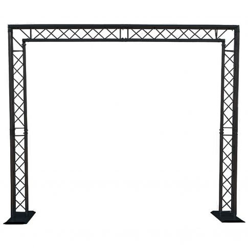 290mm Truss Mobile DJ 8X8 FT Goal Post Truss System باللون الأسود 2.5x2.5m