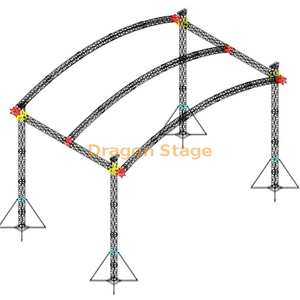 نظام تروس السقف المقوس من الألومنيوم لحدث الزفاف 5x5x4m