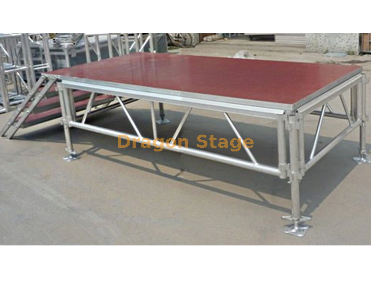 حدث حفلة دي جي زفاف مسرح محمول متنقل للبيع 9x4 م