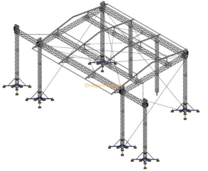 مرحلة تروس سقف الترباس المخصصة 12 × 10 × 10 م