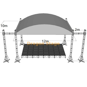 كل الجمالون السقف المنحني للحدث في الهواء الطلق 12x10x6m