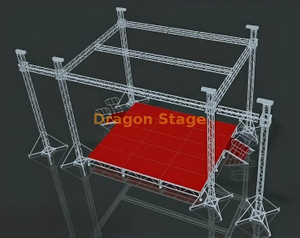 نظام سقف المسرح الصوتي الاحترافي مقاس 7 × 6 × 7 م