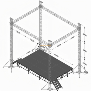 نظام تروس الزفاف والحدث الاحترافي من الألومنيوم مقاس 8x6x9m