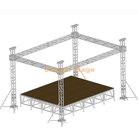 تروس إضاءة ألمنيوم مخصصة 8x6x8m