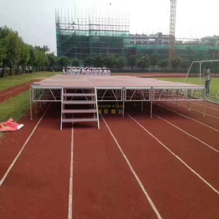 سعة قوية من الألمنيوم المحمولة المرحلة 12x12 قدم الارتفاع: 6 قدم