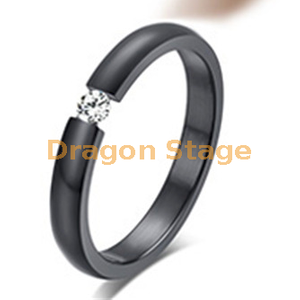 المشاركة روز الذهب الأزياء والمجوهرات امرأة الماس الاصبع تصميم جديد خاتم الزواج بالجملة