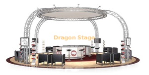 تصميم سقف دائري 6x6m Booth Stand Truss System