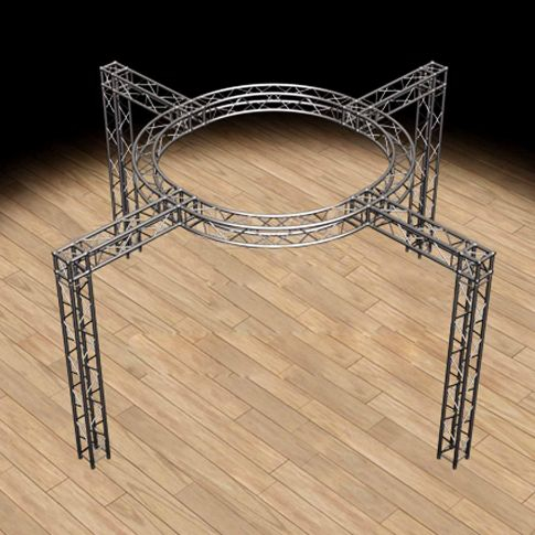 290mm Truss 20'x20' كشك المعرض التجاري / نظام المعرض - تروس الصندوق الدائري المعياري F34