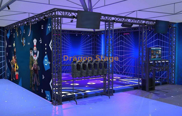 6x6x3m مخصص سبائك الألومنيوم المحمول VR معرض وكشك تروس الحدث