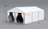 خيمة حدث من الألومنيوم بإطار A مقاس 6 × 9 م | مأوى مناسبات PVC عالي التحمل بإطار من الألومنيوم 6061-T6