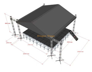 مرحلة الحفل الموسيقي في الهواء الطلق تروس 10x10x6m