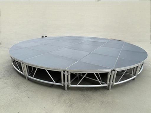 الألومنيوم المحمولة المحمولة حمراء خشب الرقائقي الساحة الجولة قطرها 6 أمتار 