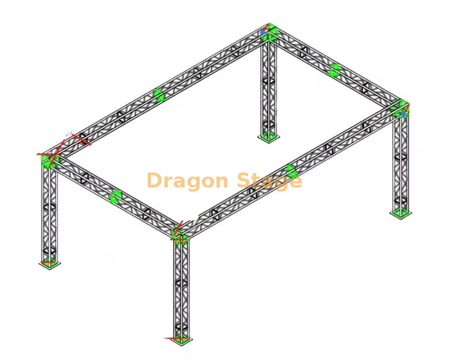 مرحلة الجمالون المتنقلة للمنتجع 20x10x15ft