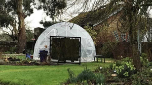 6M * 3M PVC غطاء الجيوديسية glamping شفافة قبة منزل Igloo خيمة في الهواء الطلق