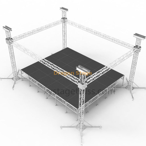 الألومنيوم واحد مربع الكنيسة الإضاءة المحمولة تروس 10x8x8m