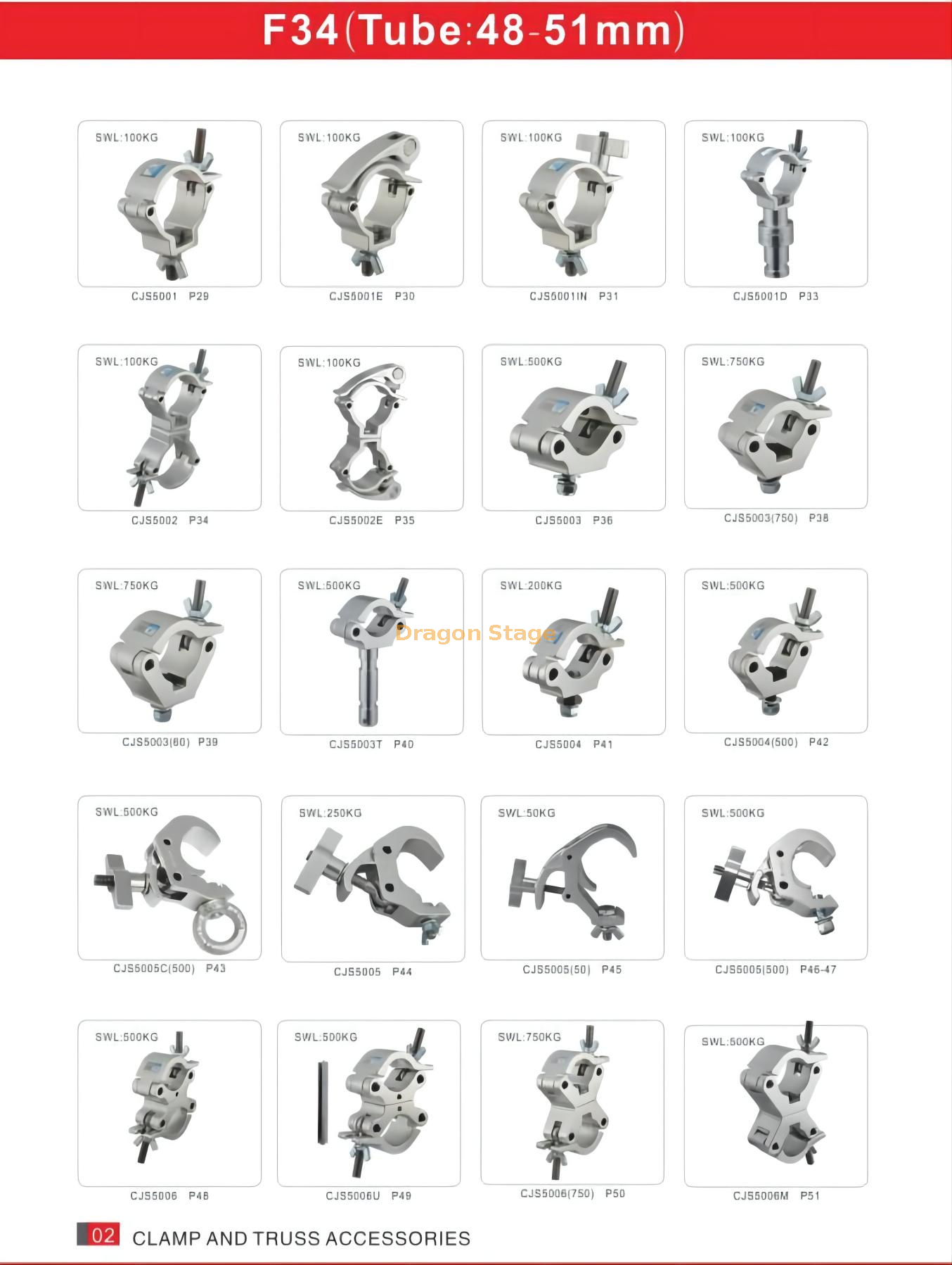 lighting clamp 48-51.