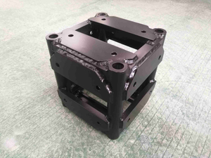 ألومنيوم دهان أسود بولت بلات كورنر بلوك 6 اتجاهات مدمجة بزاوية نقطة التلاعب