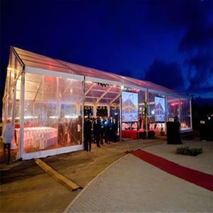 خيام الحدث في الهواء الطلق سرادق فورسيزونز عرض تجاري كبير لحدث الزفاف خيمة تخييم مع جدار زجاجي 