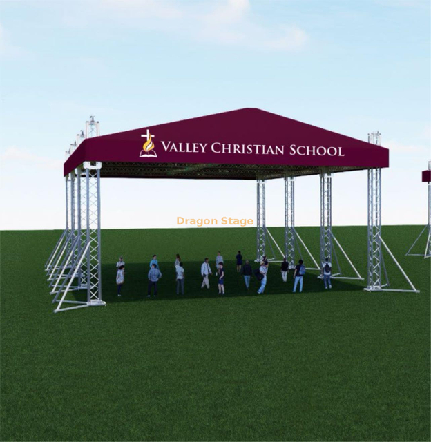 نظام تروس علوي للرياضات المدرسية باللون العنابي مقاس 90 × 50 × 26 قدمًا