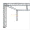 Global Truss 20'x20 'كشك المعرض التجاري / نظام العرض - F34 Box Truss مع زوايا كتلة تقاطع عالمية وشعاع مركزي