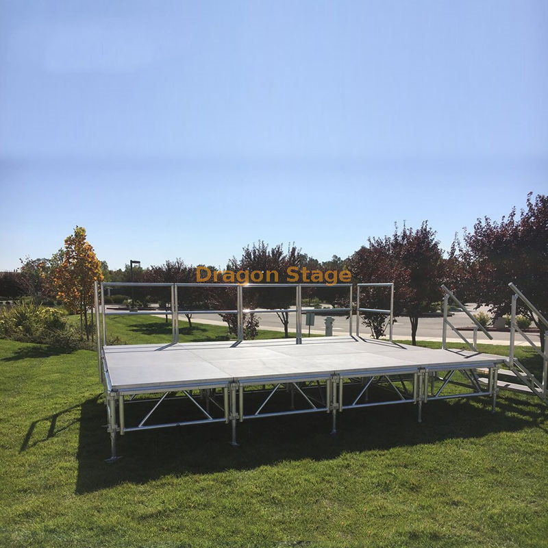 منصة معدات الحفلات الموسيقية المحمولة من الألومنيوم مقاس 22 × 10 م