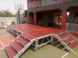 سطح مسرح خارجي من الألومنيوم مخصص مقاس 5 × 4 م Tarima Para Eventos