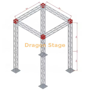200x200mm Mini Truss Exhibition Booth Truss 3x3x5M