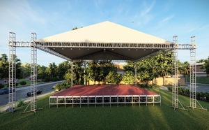  مرحلة الإضاءة نظام سقف الجمالون 16x16x9m