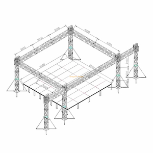 الألومنيوم في الهواء الطلق أضواء الأنوار الحدث تروس 9x8x5m